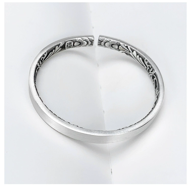 Ethnic silver bracelet handmade, ethnic style, silver 925 sample, Chinese style, Birthday gift