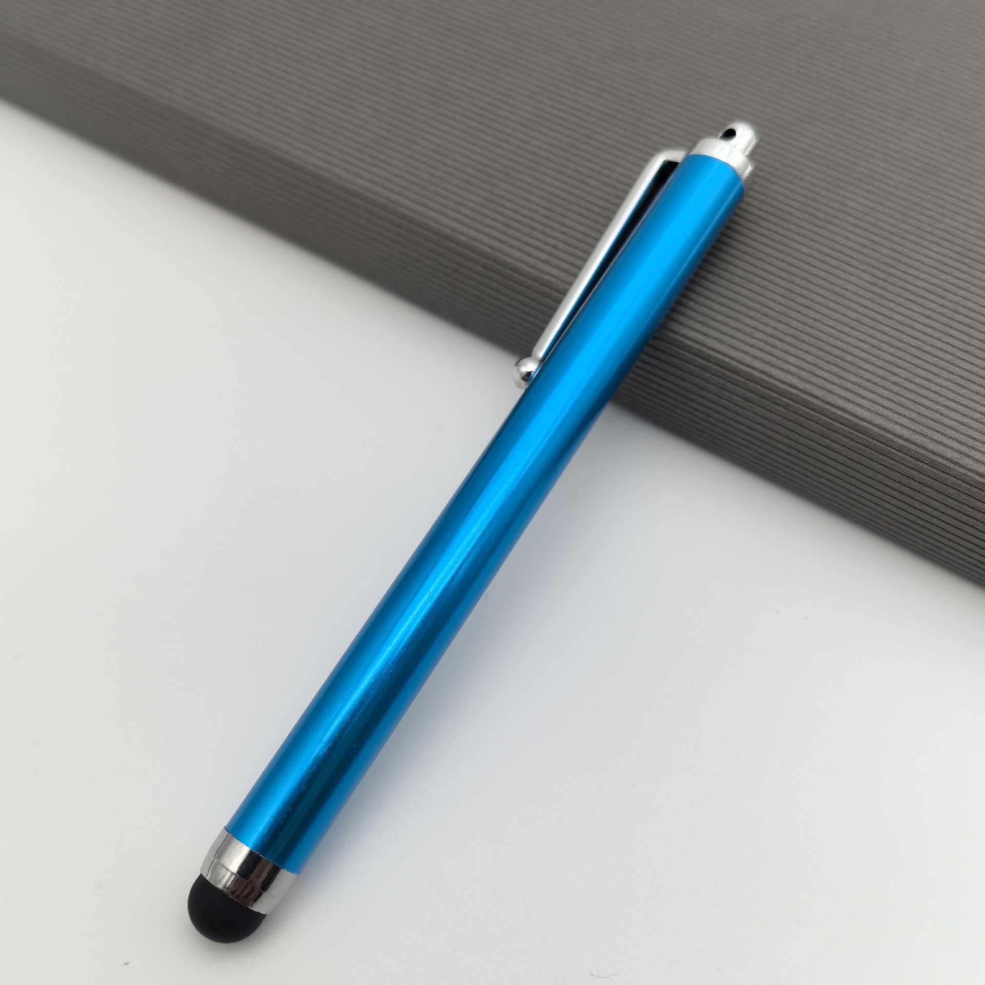 Bolígrafo capacitivo transfronterizo 9.0 logotipo personalizable teléfono móvil tableta lápiz óptico lápiz de pantalla de aleación de aluminio lápiz óptico de metal