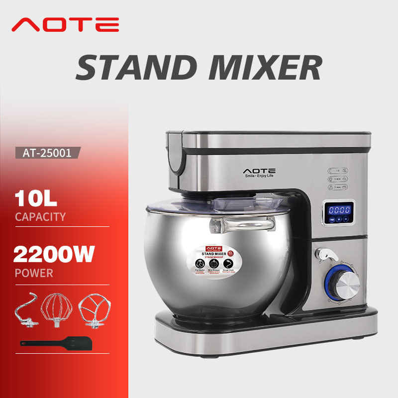 AOTE High Power Stainless Steel Chef Machine And Noodle Machine 10L Mixer Cross Border Stand Mixer_voghion.com