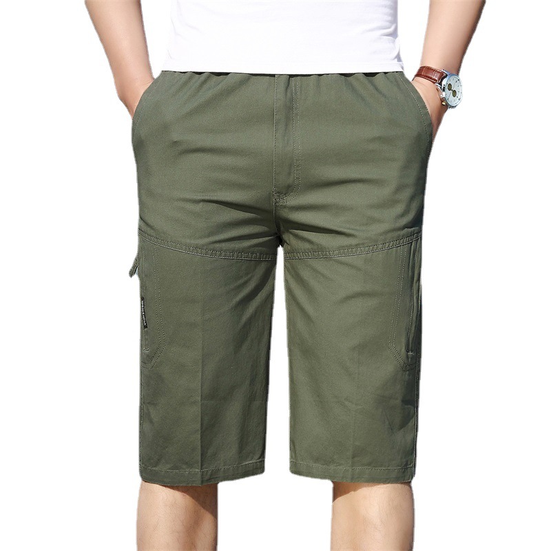 Cotton men's 2021 summer trendy seven shorts loose thin five point shorts, multi-color work clothes and horse pants for_voghion.com
