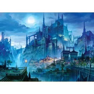 Rompecabezas para adultos 1000 piezas de papel dibujos animados paisaje alta dificultad cerebro quema juego juguetes educativos puesto en el mercado nocturno pequeños productos