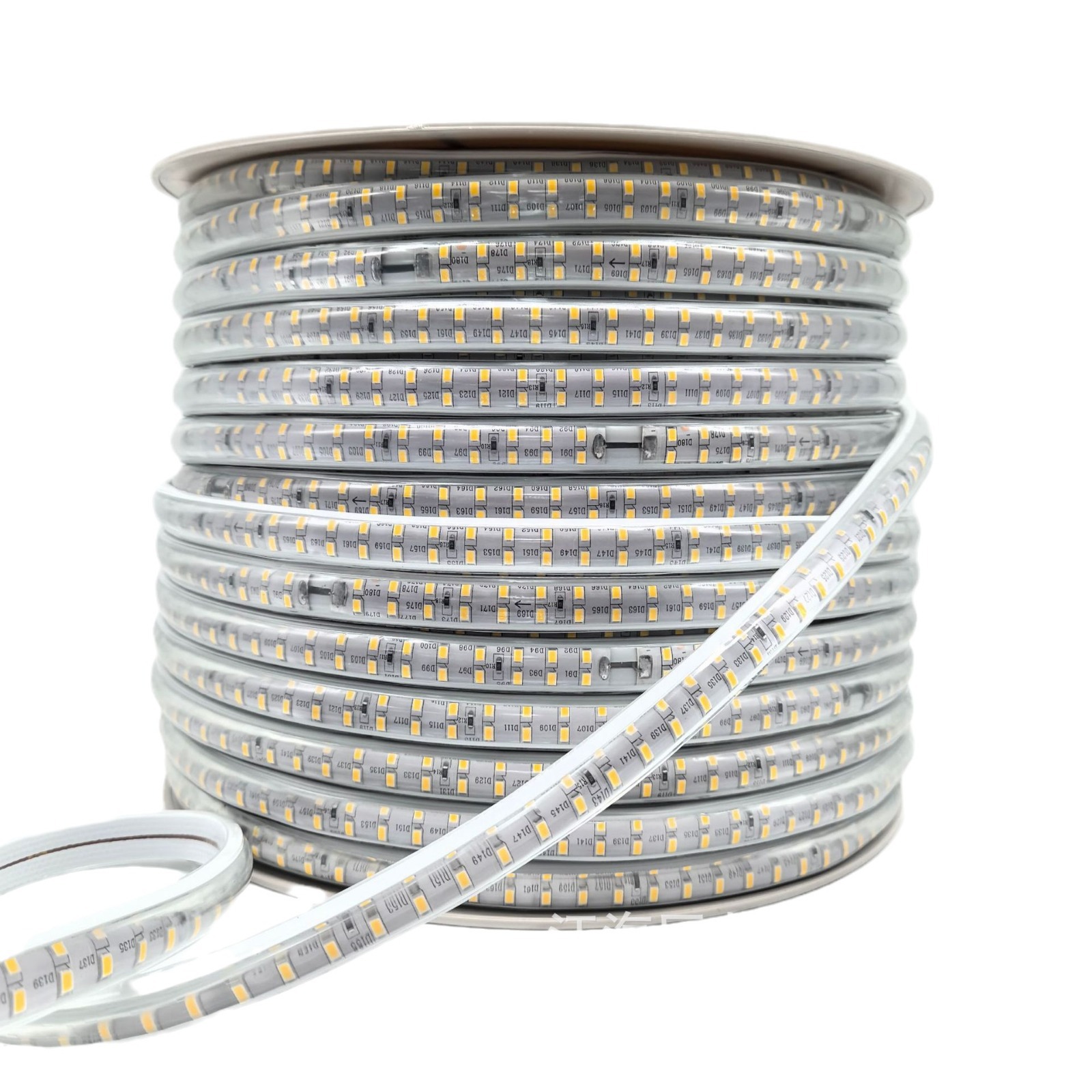 고전압 LED110V 램프 스트립 2835 슈퍼 밝은 이중 행 180 램프 야외 방수 프로젝트 렌즈 소프트 램프 스트립