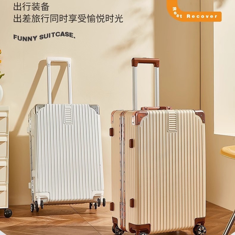 Maleta de viaje de aluminio marco 20 rueda universal 24 maleos y mujeres maletas 26 caja de cifrado gran capacidad 29 pulgadas