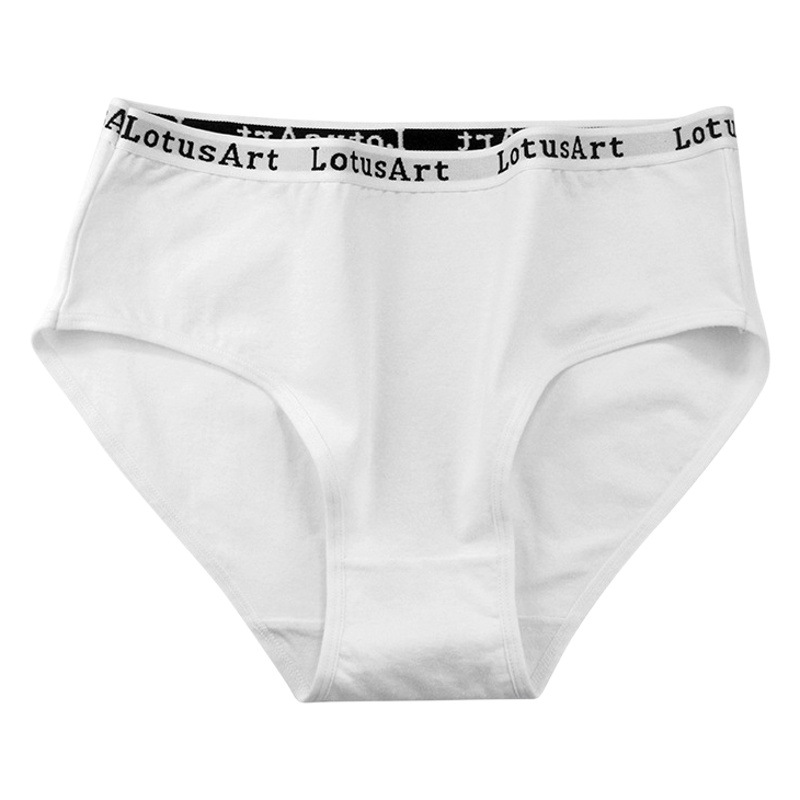 Medio breve algodón clásico bragas transfronteriza Mediados de cintura ropa interior de algodón para las mujeres más tamaño al por mayor
