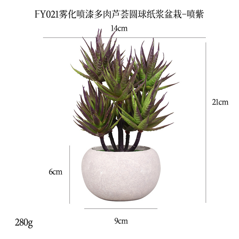 Planta Verde y Flor Artificial en Maceta de Plástico, Decorativo, para Escritorio y Hogar