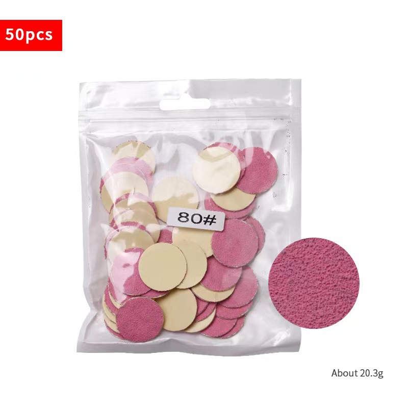 Suministro directo transfronterizo 50 piezas pedicura arena pieza de repuesto traje esmalte de uñas callos de piel muerta traje de pieza de arena reemplazable