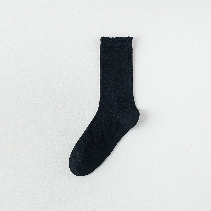 Calcetines de Tubo Medio de Malla para Mujer de Algodón, Transpirable para Verano image 8
