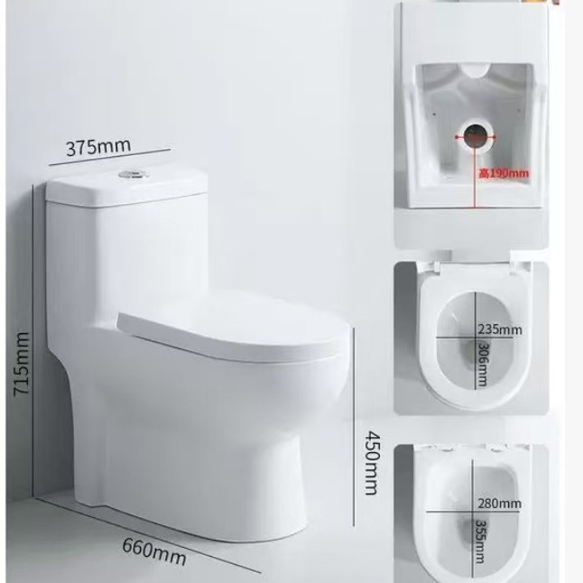 Fabricante directo al inodoro de Oriente Medio asciende inodoro doméstico inodoro cerámico antiolor bombeo de agua image 4