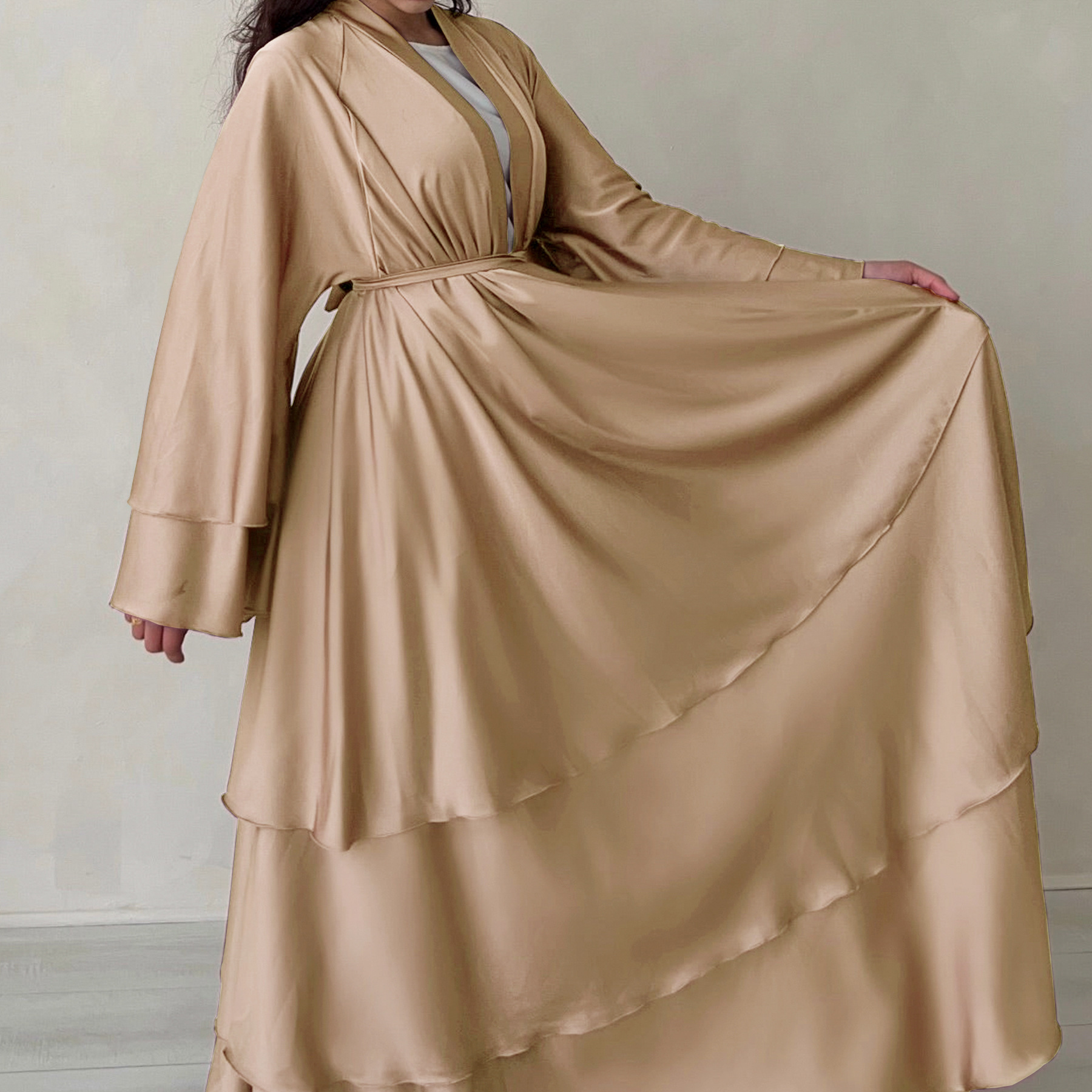 Loriya2024 Middle East Turkey Dubai Exquisite Elegant Cardigan Robe LR706_ecoleips.com