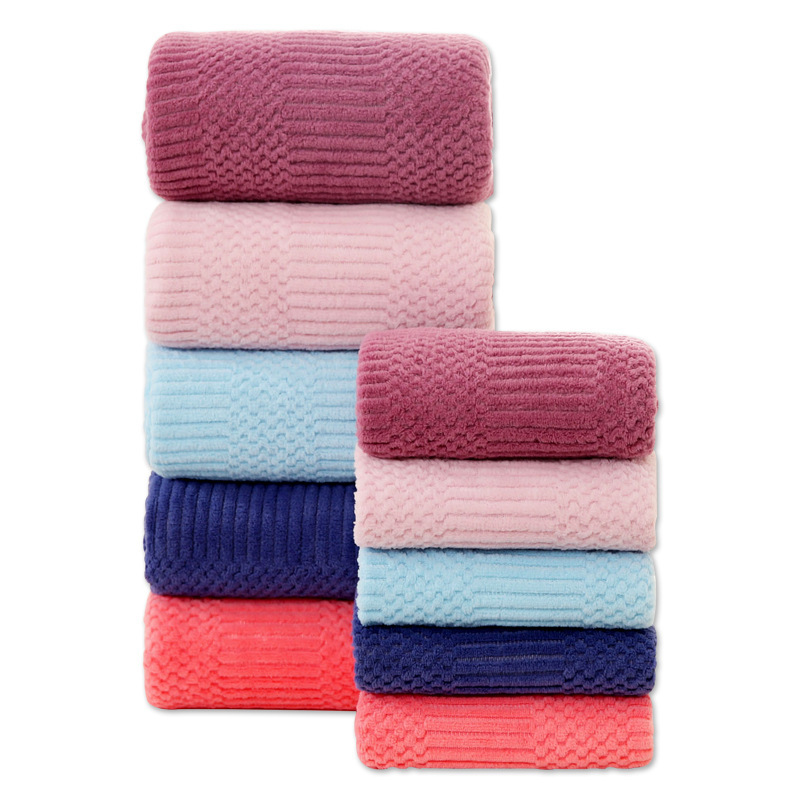 Nueva toalla auspiciosa de alta calidad toalla de baño conjunto de toalla de playa de lana de coral absorción de agua regalos domésticos diarios