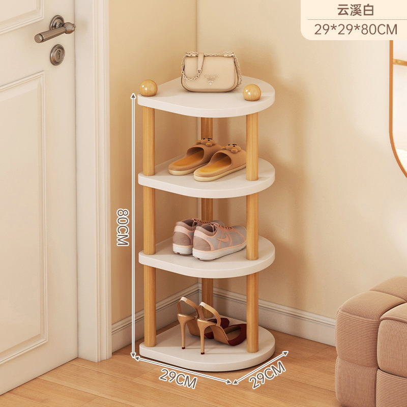Estante de zapatos nuevo tipo de puerta doméstica estante de almacenamiento simple multicapa para alquiler de viviendas de almacenamiento interior artefacto pequeño armario de zapatos estrecho