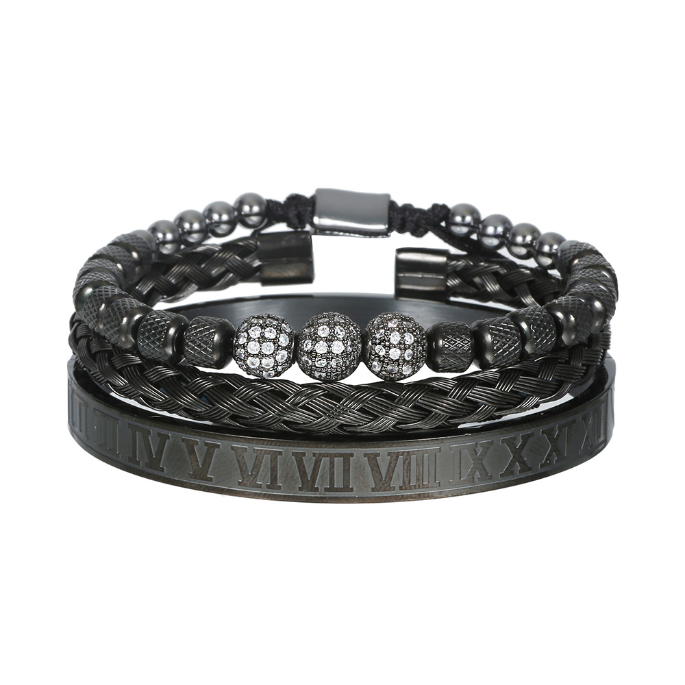 Men's Woven Pineapple Beads Bracelet 7