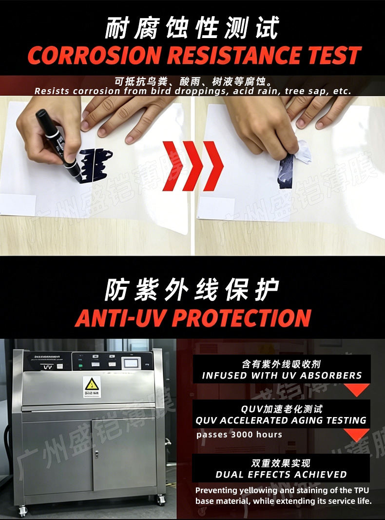 Imported TPU car invisible protective film, self-healing, full car paint protection film, anti-scratch, transparent, brightening film