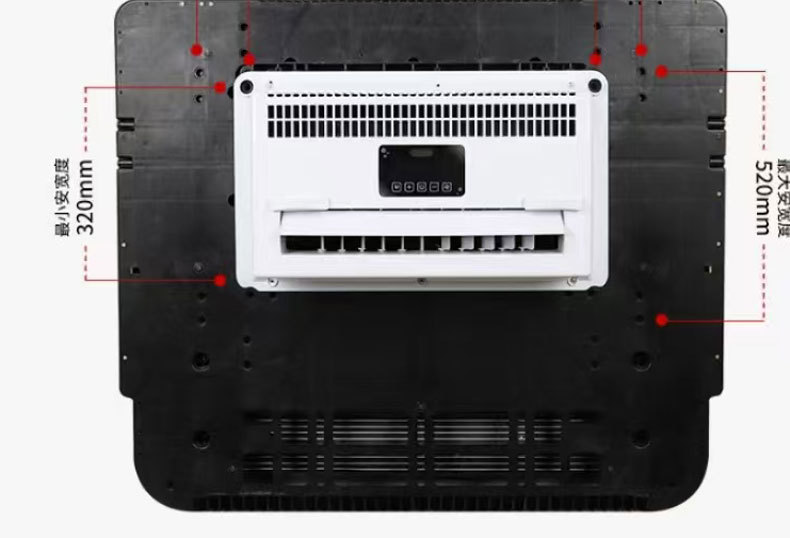 12V/24V Electric Rooftop Integrated Parking Air Conditioner for Trucks, Window-Mounted Refrigeration Inverter Air Conditioner for Heavy-Duty Trucks