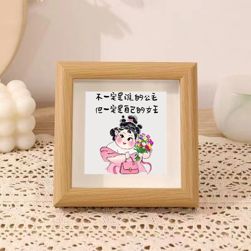 Goddess New Style Calligraphy Photo Frame Fortune Calligraphy and Painting Friends Creative Living Room Office Desktop Ornaments Decorative Painting Goddess New Style Calligraphy Photo Frame Fortune Calligraphy and Painting Friends Creative Living Room Office Desktop Ornaments Decorative Painting
