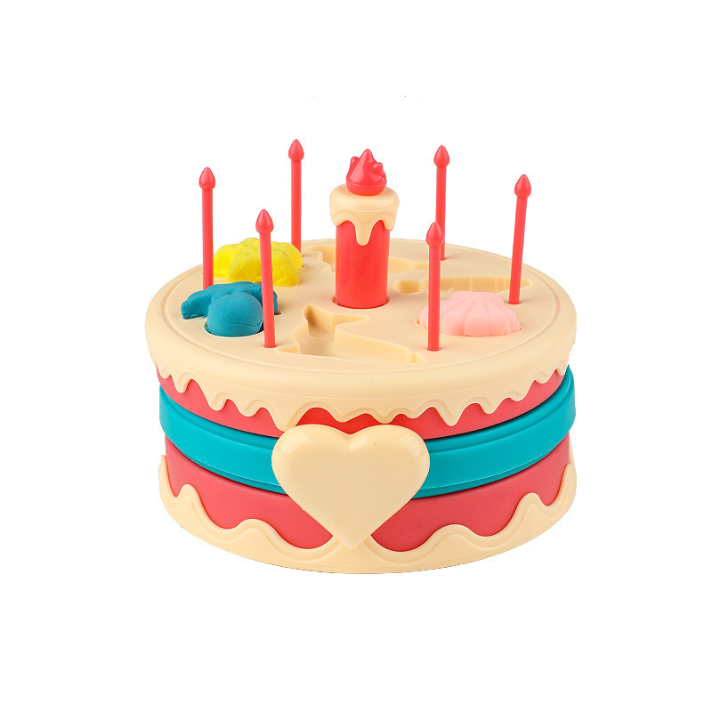 Casa de juegos Rueda de la fortuna Pastel de fideos Mud de color Máquina de helados Molde de plastilina de arcilla Regalo de cumpleaños para niñas