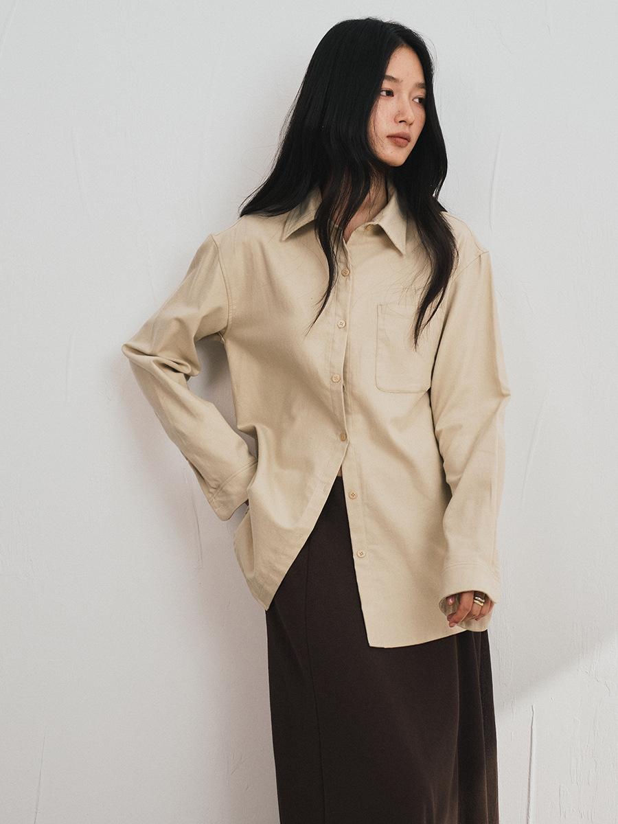 Demi-season cotton shirt