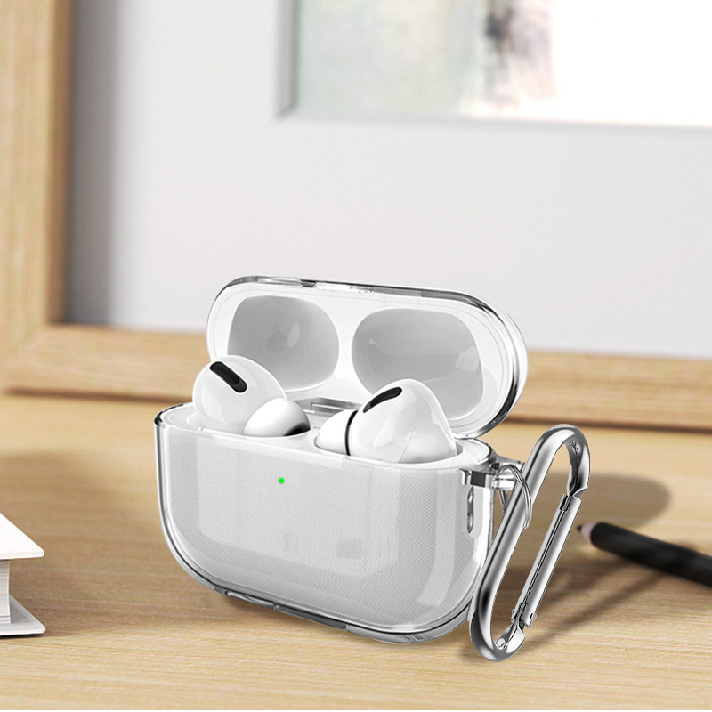 Suitable for New Transparent Airpodspro3 Headphone Case Apple AirPods Pro3 Transparent Tpu Headphone Protective Case