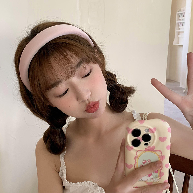 Diadema superior de cráneo alto para mujer que sale diadema de temperamento de todo fósforo paquete de cabello de Merad lavado de cara de sentido avanzado horquilla de cabello prensado tocado