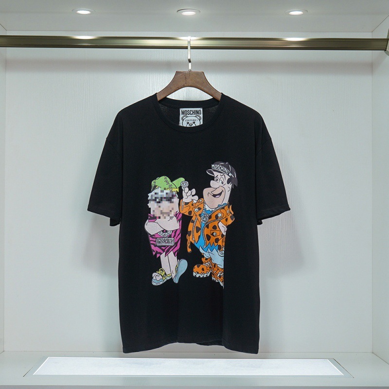 2025 春夏新作メンズカジュアルラウンドネック半袖 T シャツ中空刺繍クマ文字ルーズで多用途|undefined