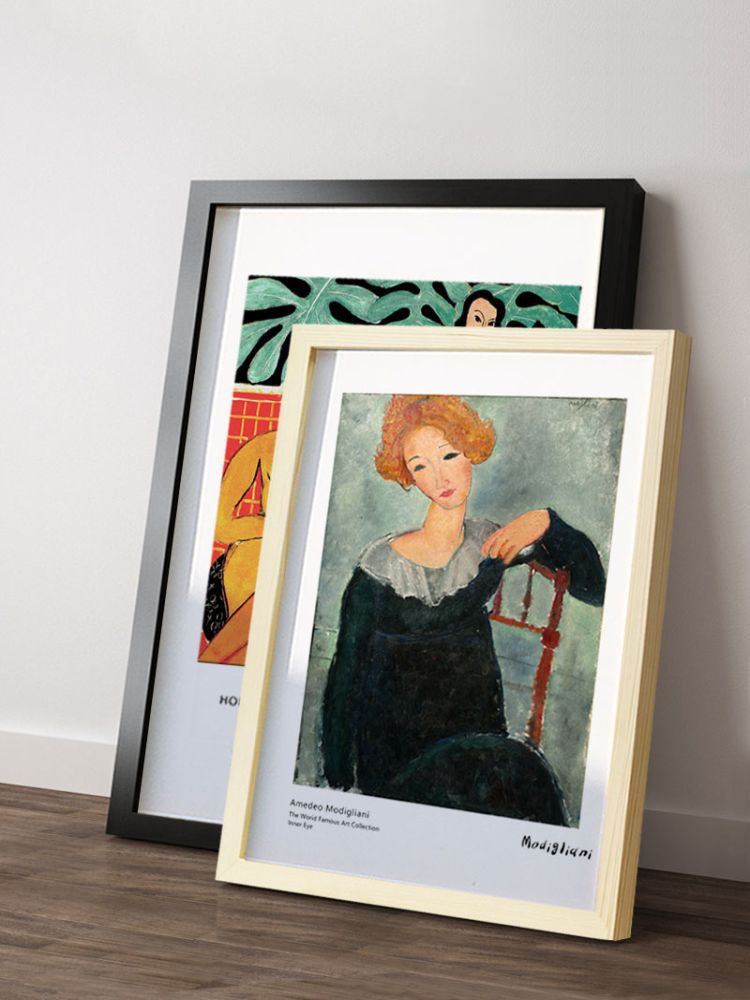 Solid wood photo frame wall 20 inch 16 inch 24 framed picture frame jigsaw puzzle poster 4 8KA3 empty frame A4 display