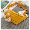 Cartoon belt bag, shoulder bag, chest bag, small bag one shoulder, backpack, with little bears, Korean style