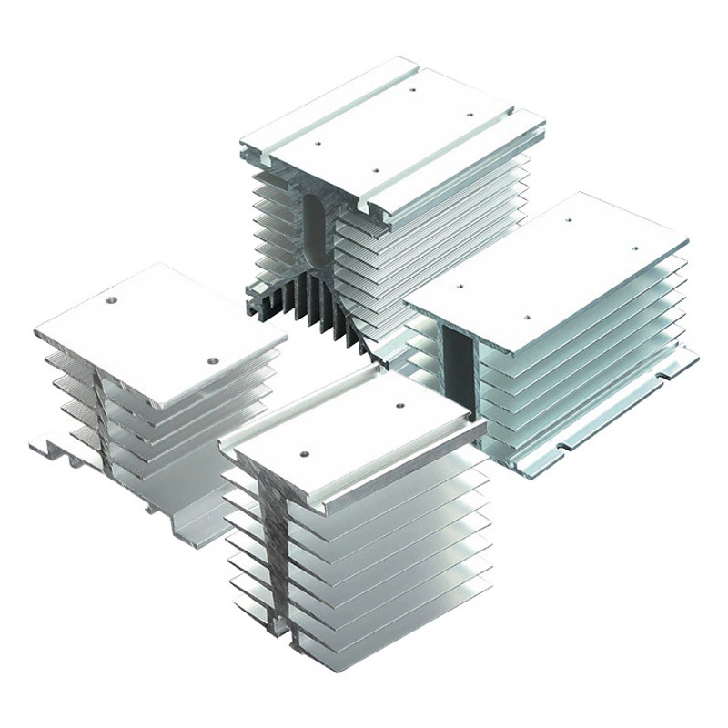 Радиатор для твердотельных реле 10А, 40А, 60А, 80А, 120А, 150А, подходит для однофазных и трехфазных устройств, с высокой теплопроводностью