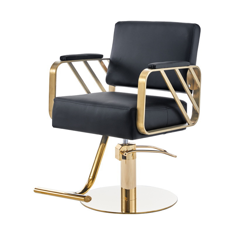 Fábrica directa barbería silla salón de peluquería silla de corte de pelo elevador red silla de acero inoxidable corte de pelo