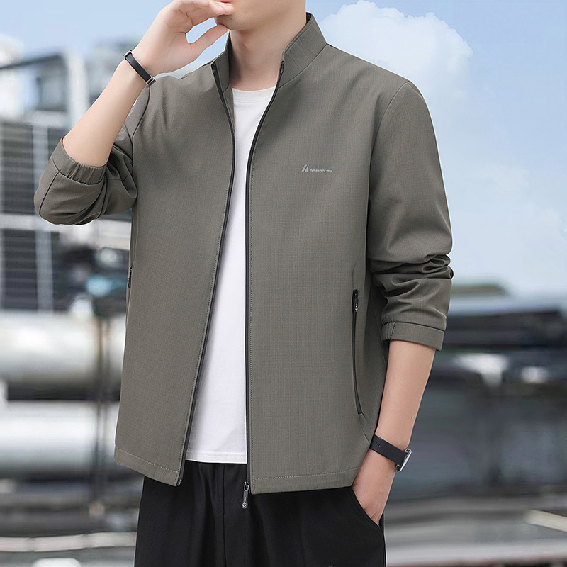 High-Quality 2026 New Style Men's Jacket, Business Jacket for Young and Middle-Aged, Thin Stand-Collar Fashion Outerwear High-Quality 2026 New Style Men's Jacket, Business Jacket for Young and Middle-Aged, Thin Stand-Collar Fashion Outerwear