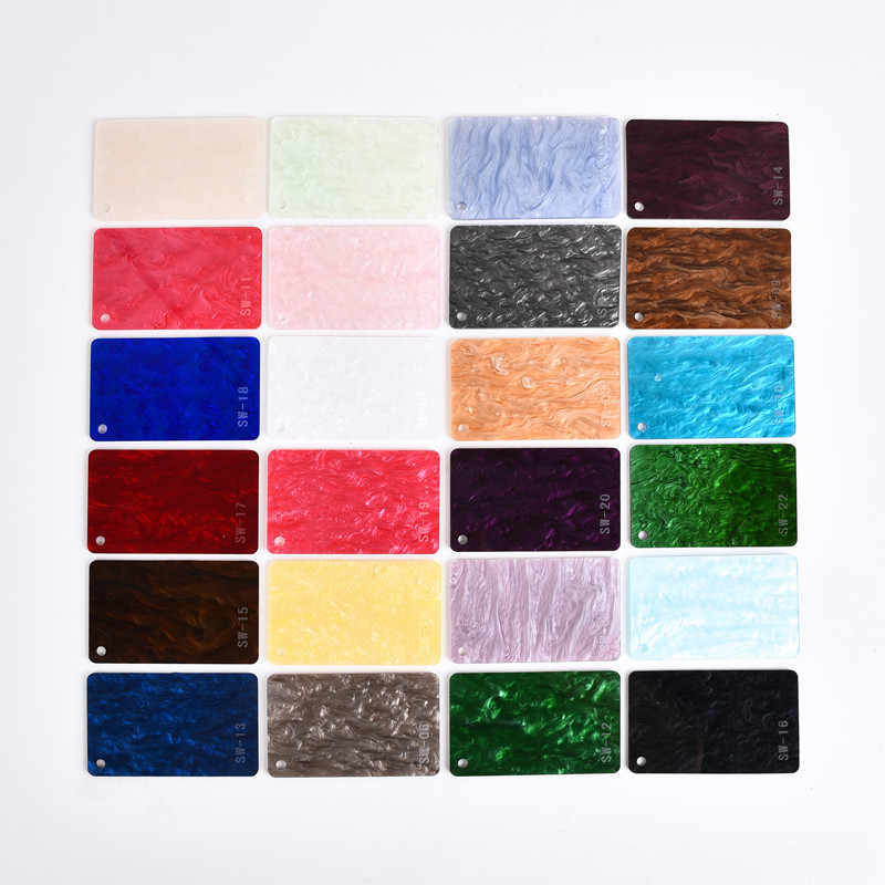 白色珠光贝壳纹亚克力板云母玛瑙有机玻璃板流水纹加工板材批发