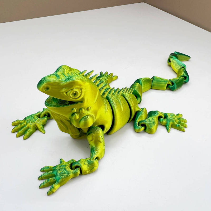 跨境3D打印仿真蜥蜴动物模型手办多关节工艺品摆件创意模型礼物|undefined