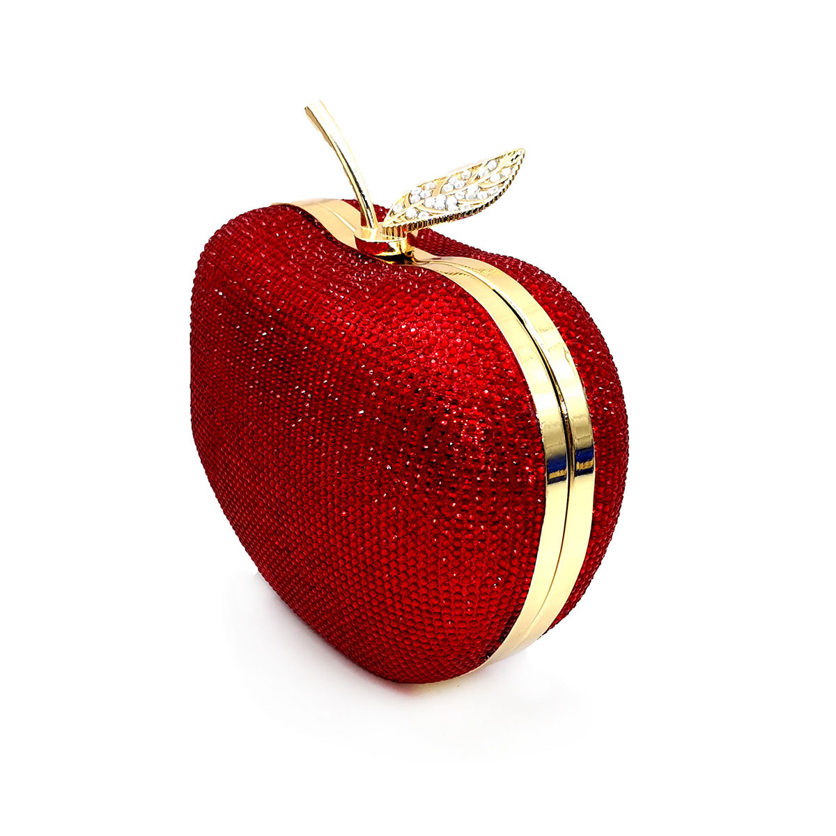 303g Weight Polyester Lining Material Polyester Solid Color Rhinestone Evening Bags