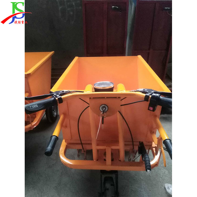 Camión de transporte de sitio de construcción, camión de volcado para empujar granos, camión de herramientas de transporte eléctrico pequeño