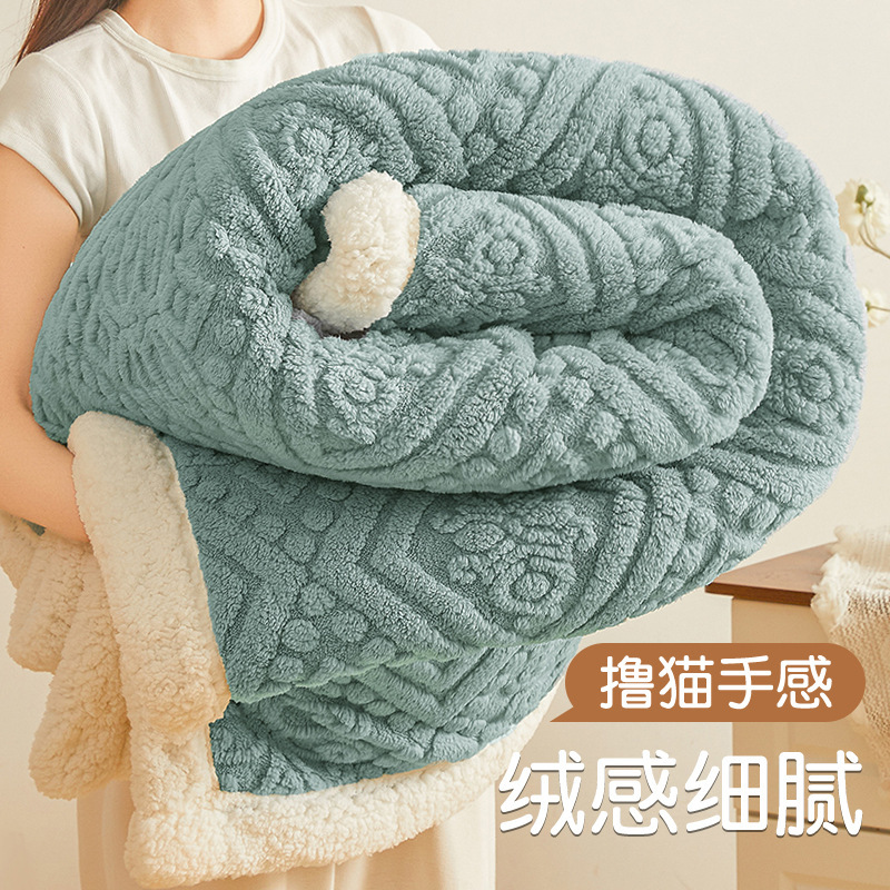 Tombas de cachemira de leche talladas otoño invierno gruesas mantas de cubierta caliente mantas de siesta de oficina mantas de sofá de cachemira