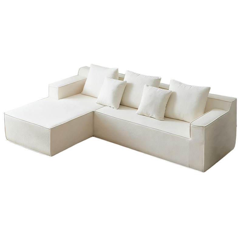 Fábrica de sofá de compresión fuente de red esponja integral sin hueso de tofu bloque de vacío enrollar sofá de tela