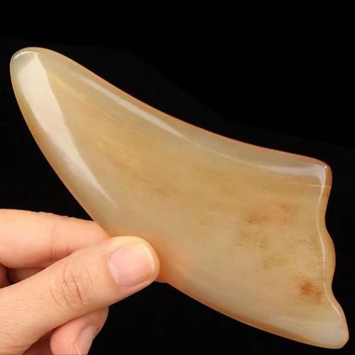 Cow horn scraping board, facial exclusive resin face scraping board, meridian scraping beauty stick, meridian scraping sheet 