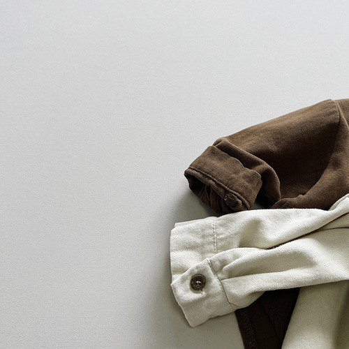 Great matching boys' shirts autumn new children's Korean style forest style versatile trendy tops girls casual jackets children's clothing