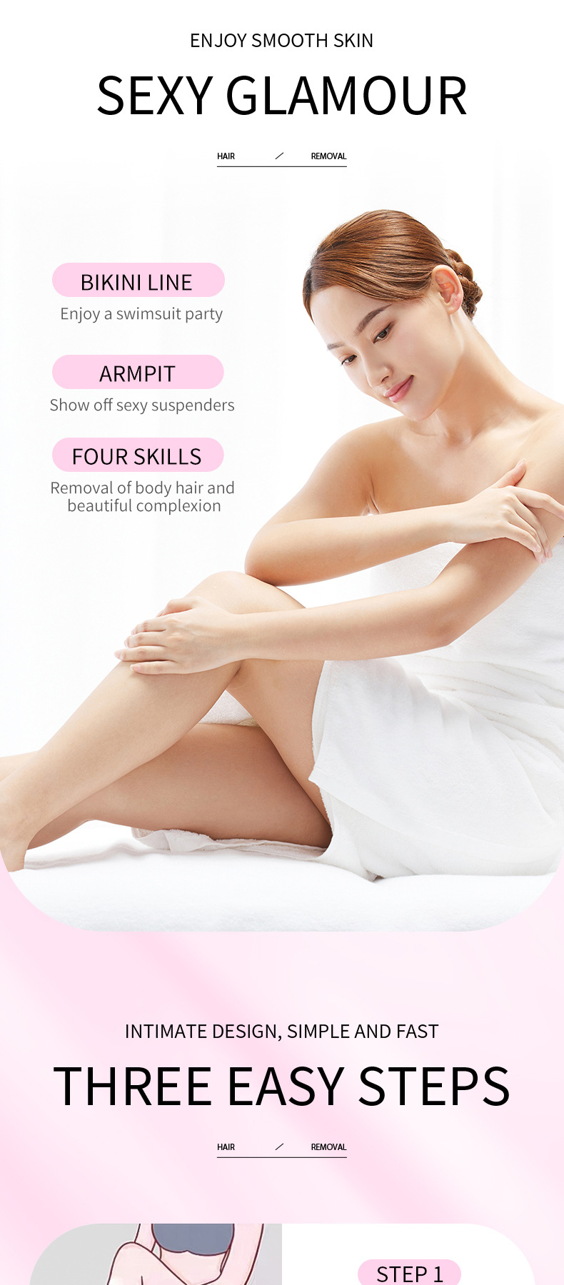 SADOER Mild and Non irritating Hair Removal Cream in English_voghion.com