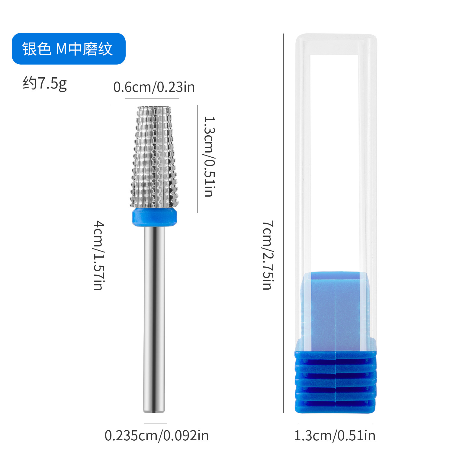 Nuevo cabezal de pulido de acero de tungsteno para manicura, máquina pulidora quítriple para remover cutículas y cabezal de pulido para pretratamiento y remoción de uñas