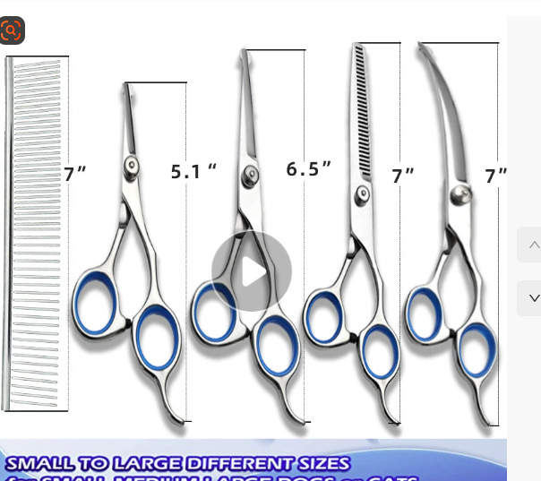 흰 달팽이 파란색 원형 물고기 입 4.5inch 플랫 + 5.5inch 플랫 + 6.5inch 이빨 + 6.5inch 아래쪽 6 + 강철 빗 + 가죽 가방 + 닦는 천