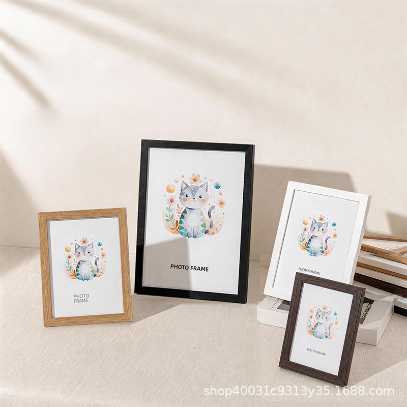 Simple wooden photo frames for display 5-inch 6-inch 7-inch 8inch 10inch photo wall A4 picture frame mounting creative photo frames wholesale Simple wooden photo frames for display 5-inch 6-inch 7-inch 8inch 10inch photo wall A4 picture frame mounting creative photo frames wholesale