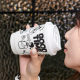 Disposable coffee cup milk tea paper cup coffee cup special outdoor packing with lid commercial hot drink hand painted graffiti
