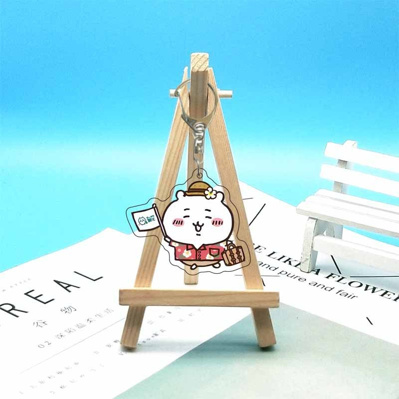 chiikawa ジイカワ ハチ小八 ins 漫画かわいいランドセル小さなペンダントアクリルキーホルダー|undefined