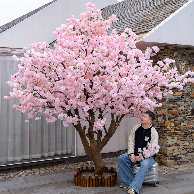Artificial Cherry Blossom Tree, Peach Blossom Tree, Large Fake Tree, Wish Tree, Popular Indoor and Outdoor Decoration, Landscaping, Hotel Window Display Artificial Cherry Blossom Tree, Peach Blossom Tree, Large Fake Tree, Wish Tree, Popular Indoor and Outdoor Decoration, Landscaping, Hotel Window Display