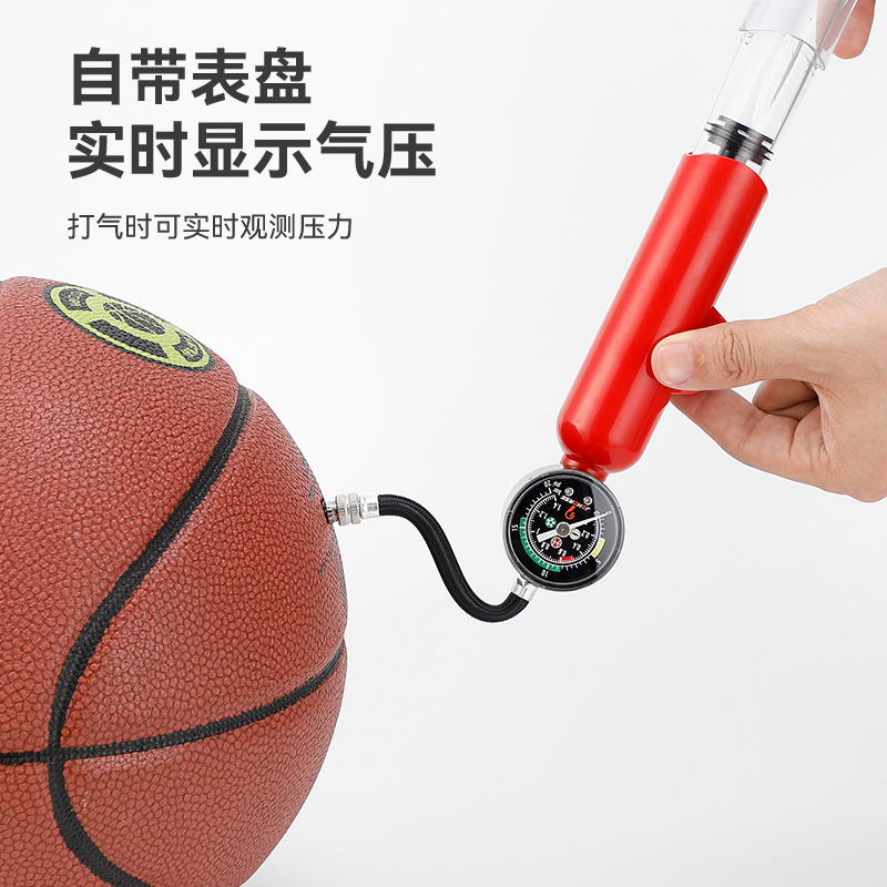 New mini inflator basketball football volleyball multifunctional inflatable pump outdoor portable plastic inflator with watch
