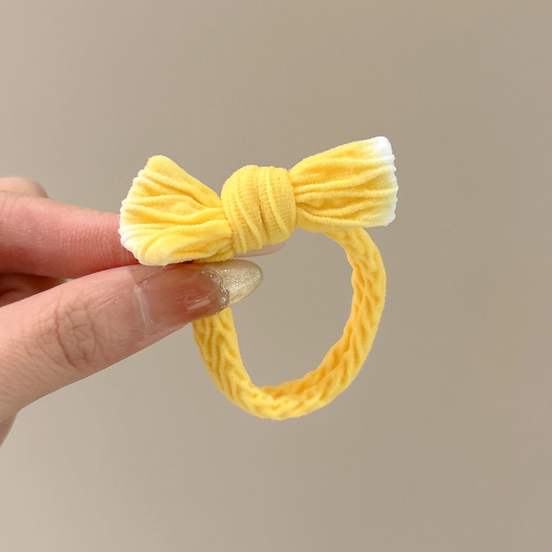 1 # Cuerda de pelo con lazo amarillo degradado