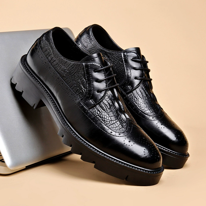 2023 весна новая мода бизнес кожаные туфли мужские кожаные туфли