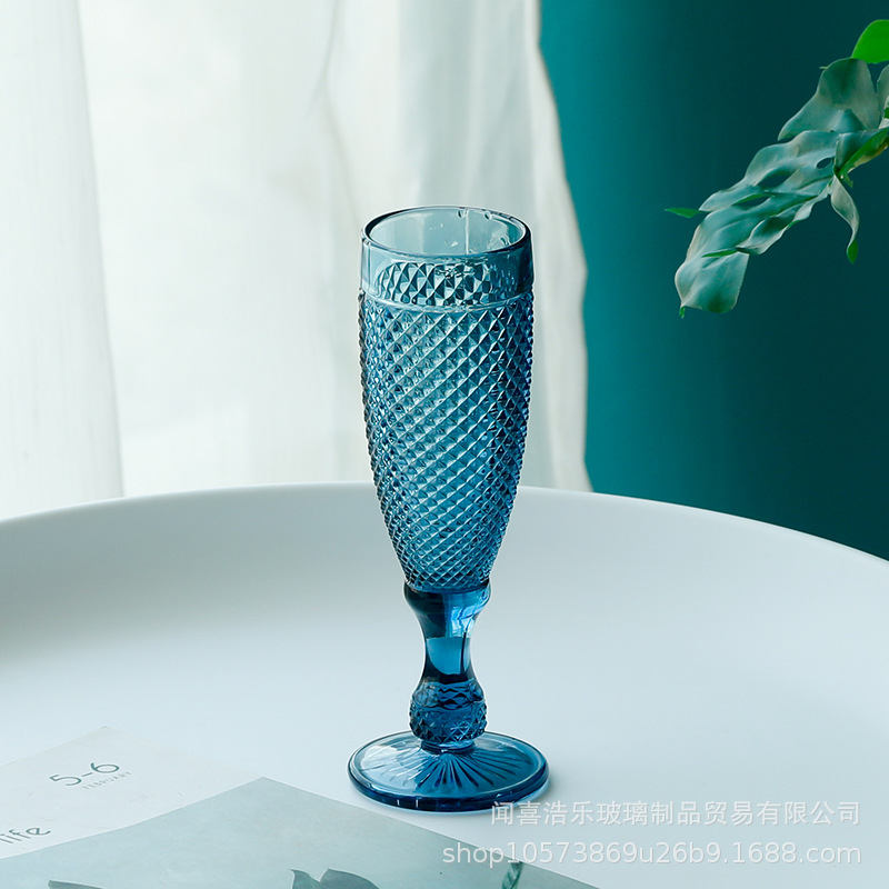 Fabricante suministro directo de piña color primario tazas de cóctel de cerveza de banana tazas de vino alto tazas de jugo de frutas tazas de vidrio