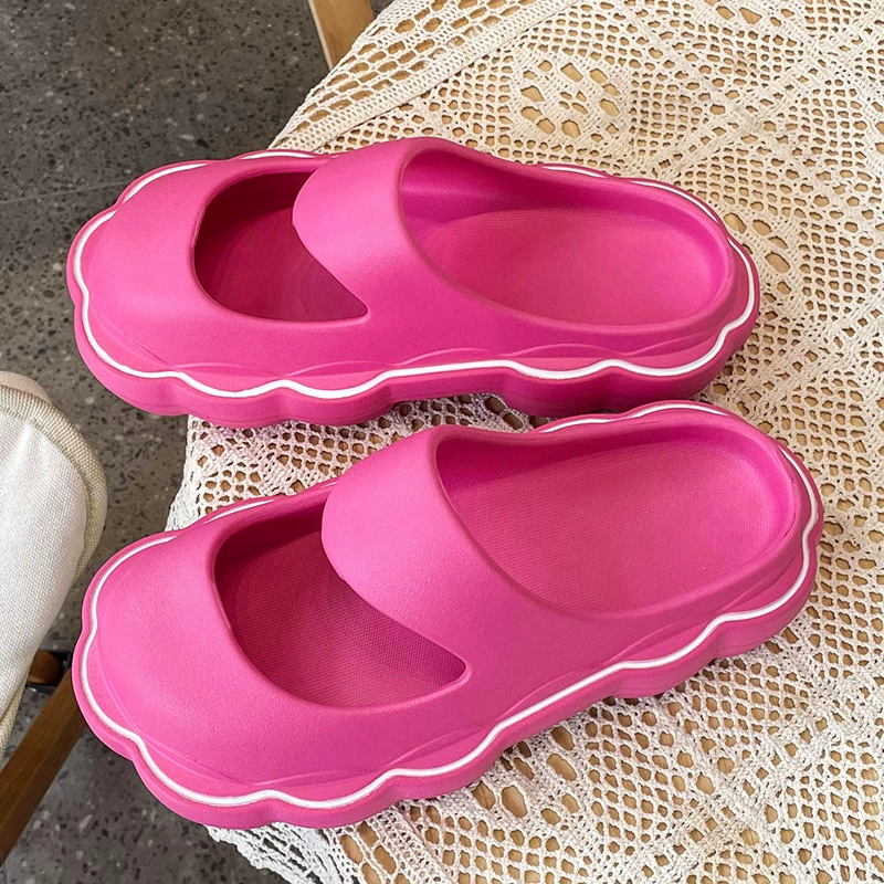 Летние холодные тапочки милая принцесса удобная и нескользящая