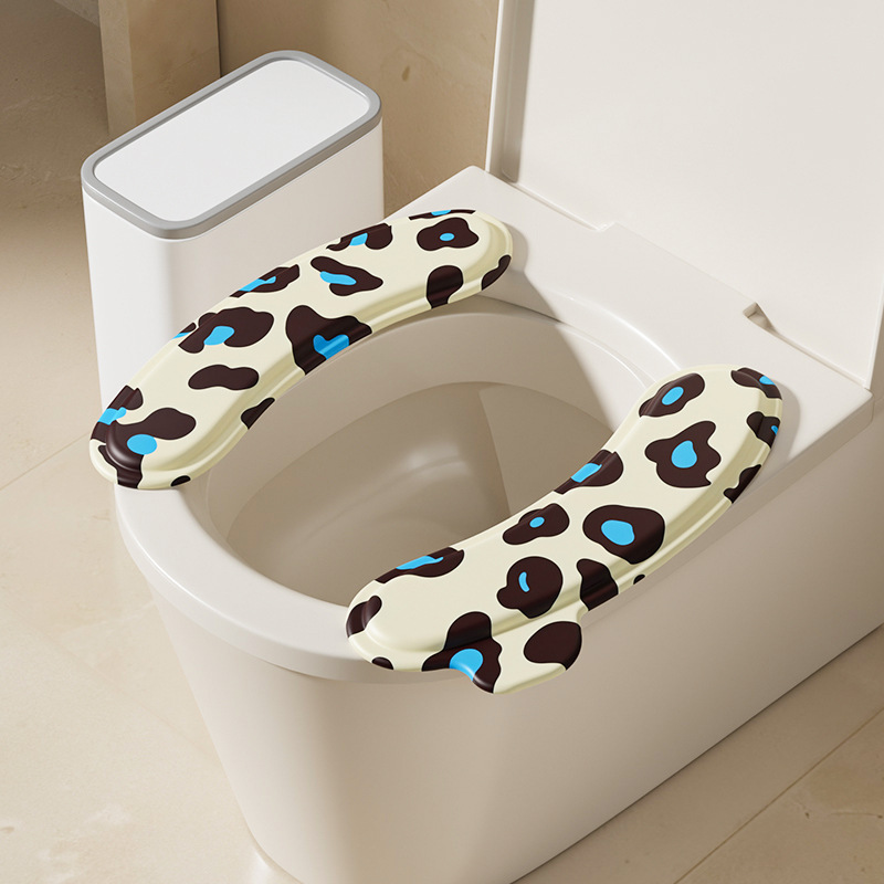 Two-piece toilet seat 4.5mm [leopard print style A]